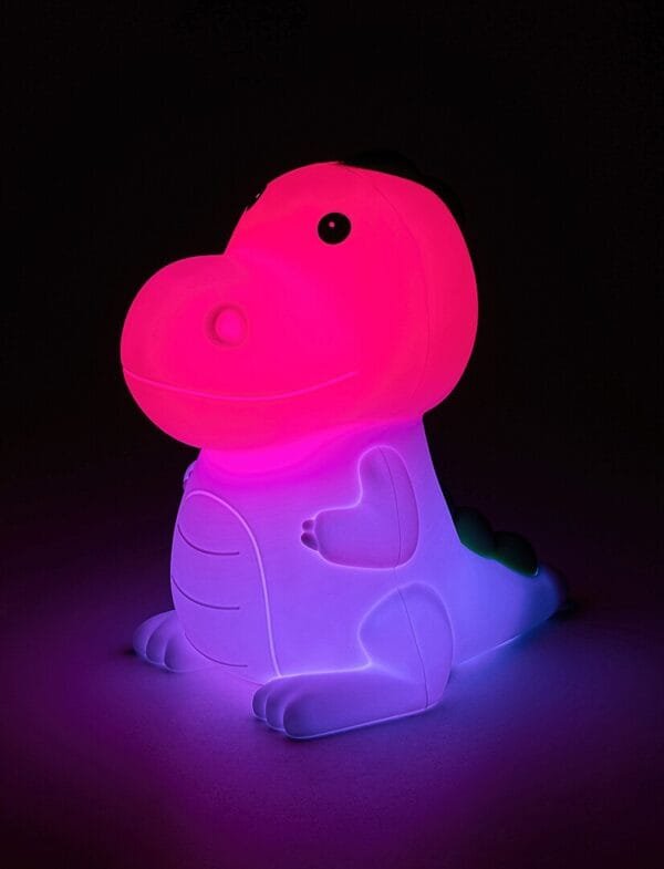 Veioză bebeluși și copii RGB, LED cu încărcare USB Rabalux Dinoo