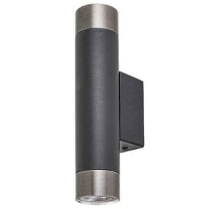 lampa de perete cilindrica neagra