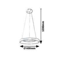 lustra led minimalista 50w