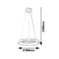 lustra led minimalista 80w