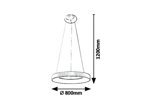 lustra led minimalista 80w