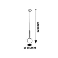 pendul glob auriu