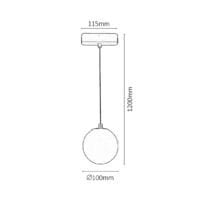pendul led pentru sistem pe șina