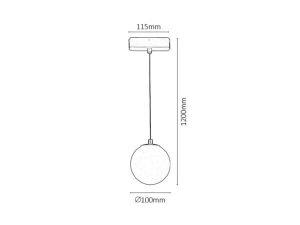 pendul led pentru sistem pe șina