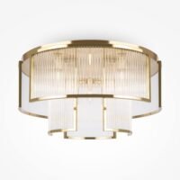 Plafonieră aurie Maytoni Frame E14x9 60W