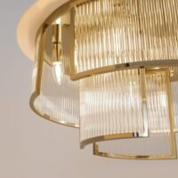 Plafonieră aurie Maytoni Frame E14x9 60W