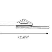 plafoniera led baie 2x12w