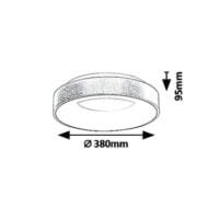plafoniera led minimalista carmella