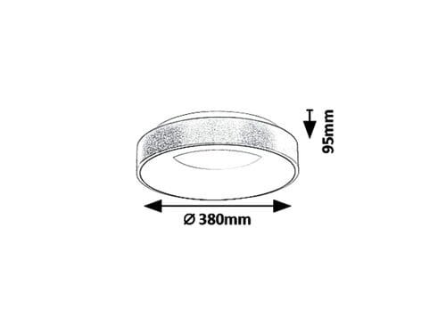 plafoniera led minimalista carmella