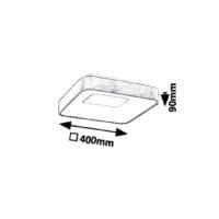 plafoniera led minimalista pătrată