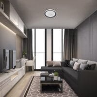 plafoniera rgb cu telecomandă