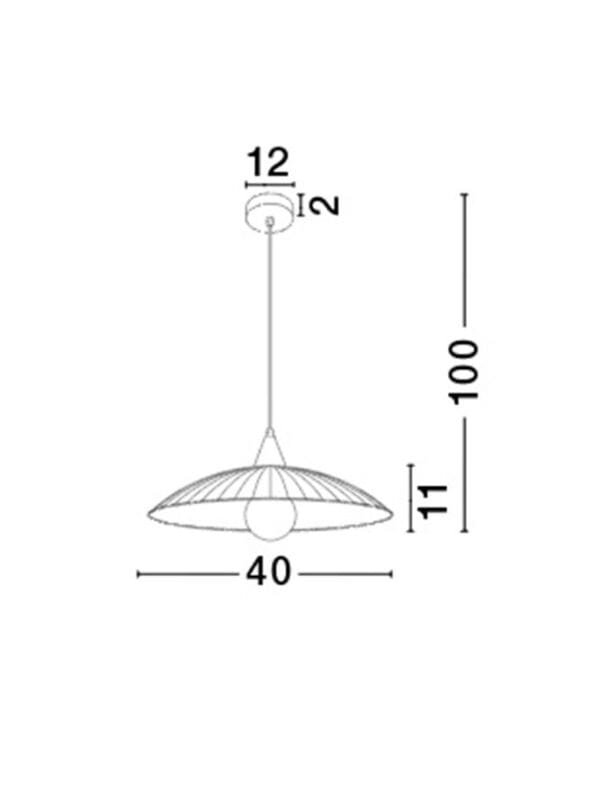 Lustra din sticlă texturată Nova Luce Shell E27