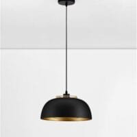 Pendul negru-auriu Nova Luce Sqube E27 IP20