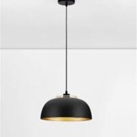 Pendul negru-auriu Nova Luce Sqube E27 IP20