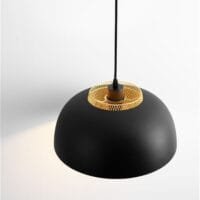 Pendul negru-auriu Nova Luce Sqube E27 IP20