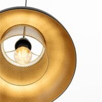 Pendul negru-auriu Nova Luce Sqube E27 IP20