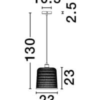 Pendul din bambus Nova Luce Intra E27 IP20