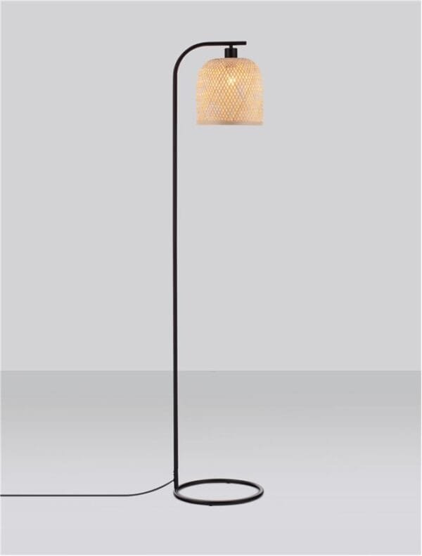 Lampadar din bambus Nova Luce Intra E27 IP20