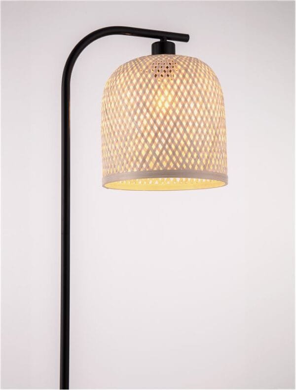 Lampadar din bambus Nova Luce Intra E27 IP20