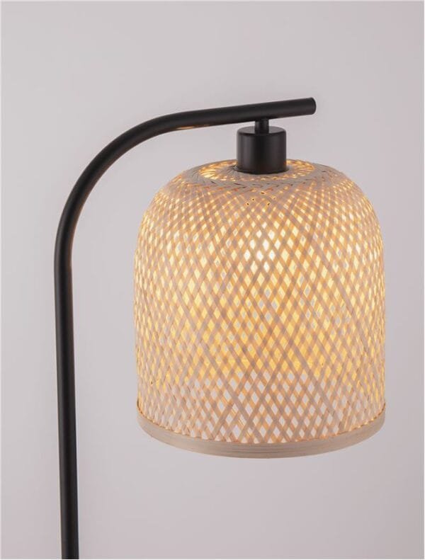 Lampadar din bambus Nova Luce Intra E27 IP20