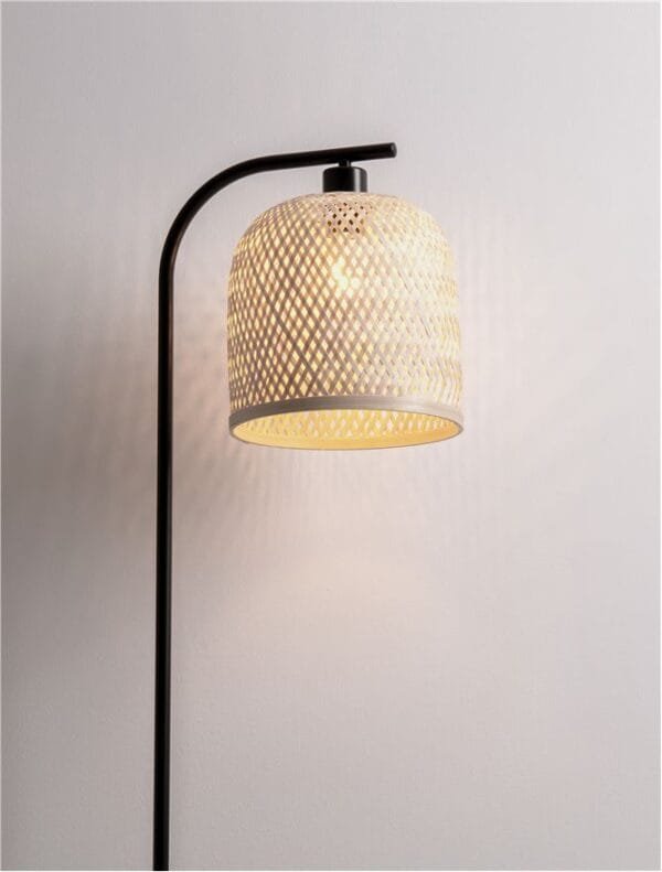 Lampadar din bambus Nova Luce Intra E27 IP20