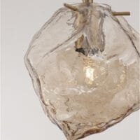 Pendul sticlă de culoarea chilimbarului Nova Luce Odelle 1X5W