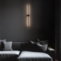 Aplică LED neagră pentru perete Nova Luce Cretel 15W IP44 3000K