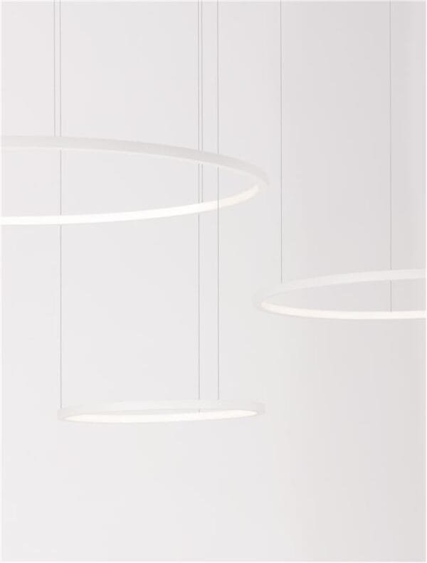 Lustră led dimabilă albă Nova Luce Purple 80W 3000k