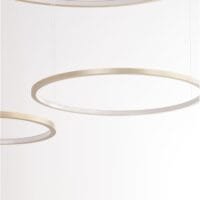 Lustră LED dimabilă aurie Nova Luce Purple 80W 3000K IP20