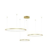 Lustră LED dimabilă aurie Nova Luce Purple 80W 3000K IP20