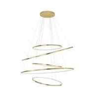 Lustră aurie LED Dimabilă Nova Luce Nudos 281W