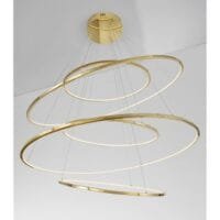 Lustră aurie LED Dimabilă Nova Luce Nudos 281W