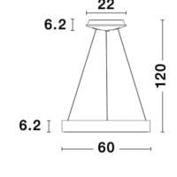 Lustră inteligentă Rando Smart Nova Luce albă 50W