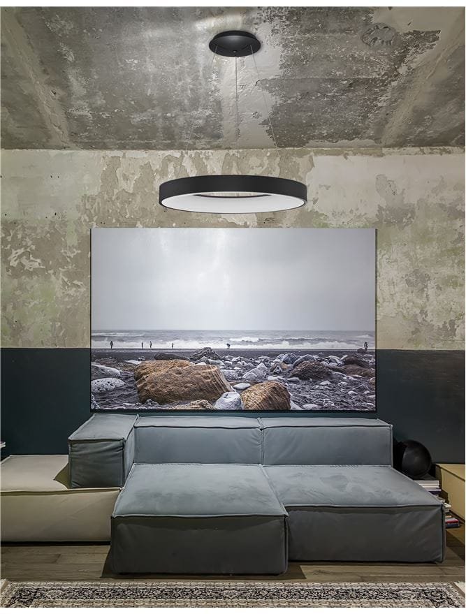 Lustră inteligentă Rando Smart Nova Luce neagră 50W