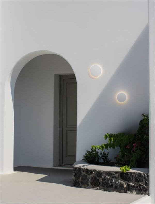 Aplică exterior albă 9W diametrul 18 Nova Luce Cooper