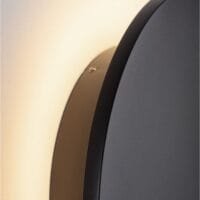 Aplică exterior neagră 12W diametrul 24 Nova Luce Cooper