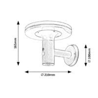 Aplică solară LED cu senzor de mișcare pentru exterior Rabalux Alaska 10W IP44 4000K