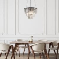 Candelabru din sticlă transparentă Rabalux Eloisa E27