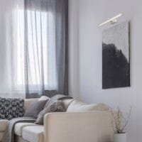 Lampă LED de perete pentru iluminat tablou Rabalux Nabil albă