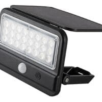 Lampă solară pentru exterior cu senzor de mișcare LED 7W IP54, neagră, Rabalux Flaxton