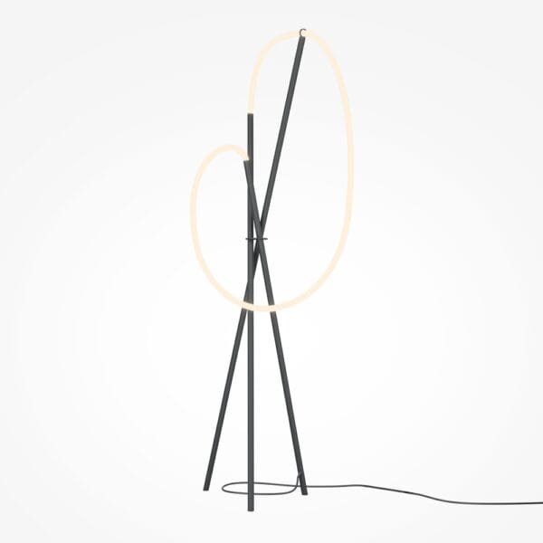 Lampadar LED Dimabil Maytoni Crochet 3000K 36W IP20 Negru