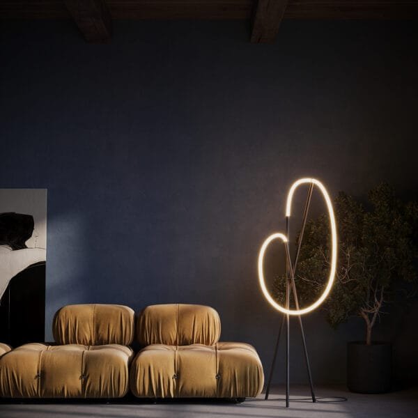 Lampadar LED Dimabil Maytoni Crochet 3000K 36W IP20 Negru