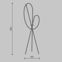 Lampadar LED Dimabil Maytoni Crochet 3000K 36W IP20 Negru