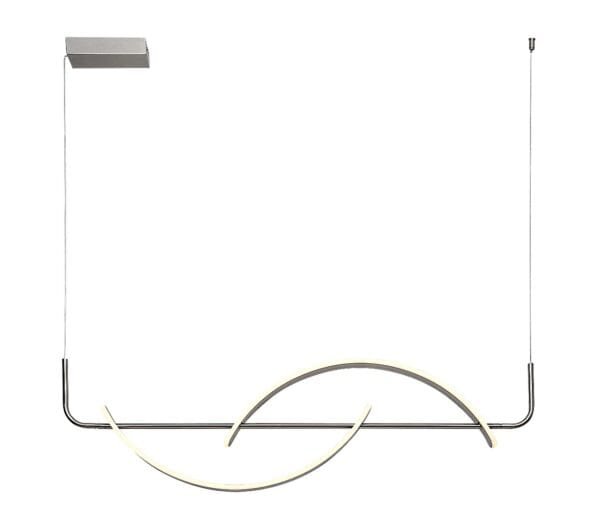 Lustră LED crom-satin Rabalux Jarnelle 35W 3000K