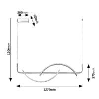 Lustră LED crom-satin Rabalux Jarnelle 35W 3000K