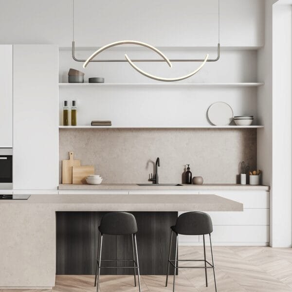 Lustră LED crom-satin Rabalux Jarnelle 35W 3000K