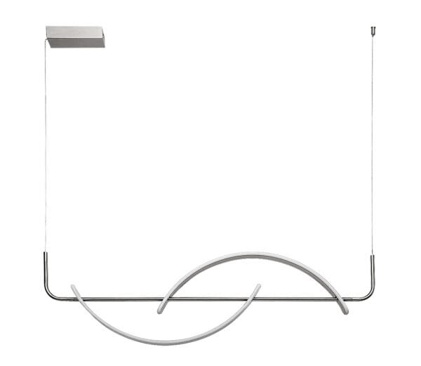 Lustră LED crom-satin Rabalux Jarnelle 35W 3000K
