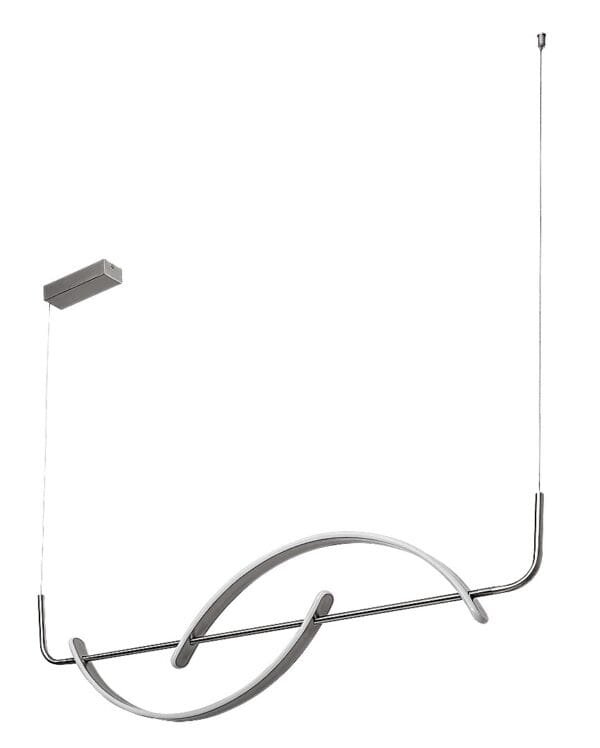 Lustră LED crom-satin Rabalux Jarnelle 35W 3000K