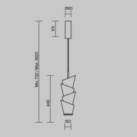 Pendul elegant Maytoni Seoul 14W 3000K IP20
