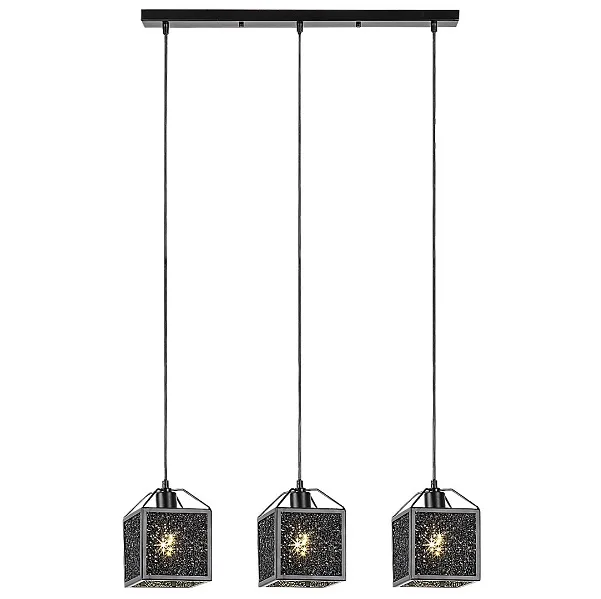 Pendul negru sufragerie Rabalux Samilo 3XE27